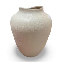Vaso Clássico Off White Fosco Texturizado - 26cm Vaso Clássico Off White Fosco Texturizado - 26cm