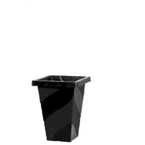 Vaso Coluna Quadrado Médio 19L - PRETO - Plasnew
