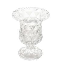 Vaso com Pé de Vidro Diamond 14,5cm Lyor