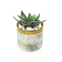 Vaso com Planta Artificial Suculenta Arvore Arranjo Vasos Decorativos Cerâmica Mármore Objeto de Decoração Sala 12cm Vaso com Planta Artificial Suculenta Arvore Arranjo Vasos Decorativos Cerâmica Mármore Objeto de Decoração Sala 12cm