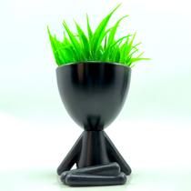Vaso Com Planta De Plástico Bob Yoga 14 x 7 CM - GDR0577
