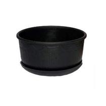 Vaso com Prato Desli Cuia Preto Vaso com Prato Desli Cuia Preto