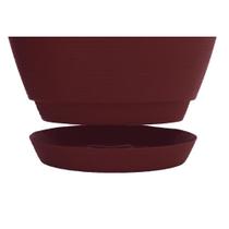 Vaso com Prato Tramontina Asteca 32 cm em Polietileno
