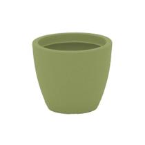 Vaso Com Prato Tramontina Asteca 38 Cm Em Polietileno Concreto Tramontina