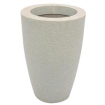 Vaso cone grafiato 45 branco marmore vasap