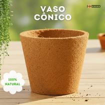 Vaso Cônico de Fibra de Coco para Plantas, Jardim, Hortas, Mudas, Orquídeas, Flores e Decoração Vaso Cônico de Fibra de Coco para Plantas, Jardim, Hortas, Mudas, Orquídeas, Flores e Decoração