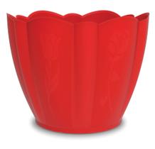 Vaso cor e forma vermelho solido - Helsim