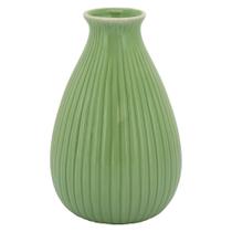 Vaso Crispin Cerâmica Verde Decorativo Luxo Home&Co 18x11cm