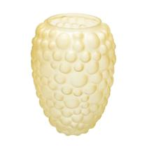 Vaso Cristal Laranja Menor Bolhas em Relevo Rico em Detalhes Vaso Cristal Laranja Menor Bolhas em Relevo Rico em Detalhes