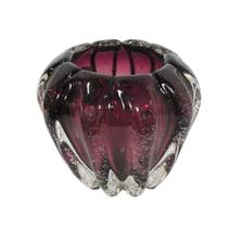 Vaso Cristal Murano Violeta Pequeno Fino Acabamento Luxo Vaso Cristal Murano Violeta Pequeno Fino Acabamento Luxo