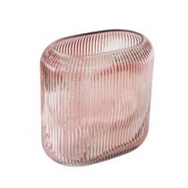 Vaso Cristal Rosa Menor Todo Lapidado Oval Detalhes Luxo Vaso Cristal Rosa Menor Todo Lapidado Oval Detalhes Luxo