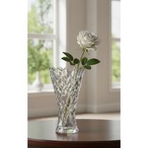 Vaso Cristal Transparente 14x25cm Sofisticação Pura