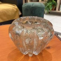 Vaso Cristal Transparente Dourado 12cm Formosinha - Flor Arte Vaso Cristal Transparente Dourado 12cm Formosinha - Flor Arte