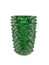 Vaso Cristal Verde Esmeralda 28cm - Di Murano