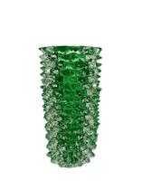 Vaso Cristal Verde Esmeralda 35cm - Di Murano