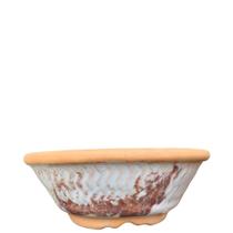 Vaso cuia bacia de cerâmica p/rosa do deserto, bonsai, cactos, suculentas - cores variadas - segredos da terra