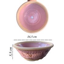Vaso cuia bacia de cerâmica p/rosa do deserto, bonsai, cactos, suculentas - cores variadas