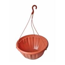 Vaso Cuia Suspenso Para Planta Samambaia e Rosa do Deserto de Plástico 5,6 Litros Merconplas