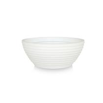 Vaso D Planta Bacia Cuia Polietileno Decorativo 30X12 Branco