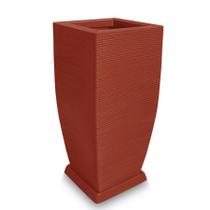 Vaso D Planta + Prato Alto Polietileno Decor 90X40 Cerâmica