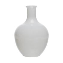 Vaso Dália 11cm x 7,5cm Branco Vidro Lyor