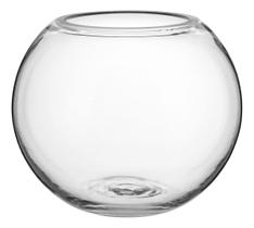 VASO DCORATIVO ENFEITE CASA 17x20x20cm VIDRO TRANSPARENTE