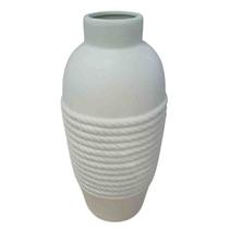 Vaso de Cerâmica 13x13x30 cm Bege Avanti