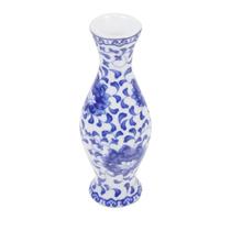 Vaso de cerâmica artesanal Modelo Braga Branco e Azul