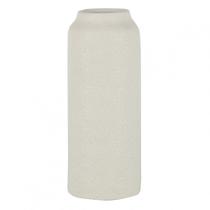 Vaso De Cerâmica Branco 13,5x13,5x33cm