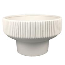 Vaso de cerâmica branco