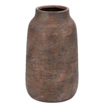 Vaso de cerâmica Briful Rustic Vintage Distressed 24,5 cm de altura marrom