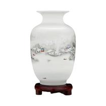 Vaso De Cerâmica Chinês Jingdezhen Decoração De Casa Arranjo De Flores Ornamento De Sala De Estar