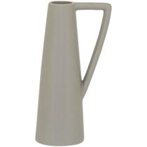 Vaso de Cerâmica Cinza Shape Decorativo Luxo Mesa Para Sala Vaso de Cerâmica Cinza Shape Decorativo Luxo Mesa Para Sala