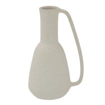 Vaso de Cerâmica com Alça Off white 30cm Espressione