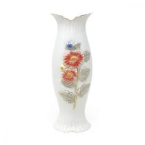 Vaso de Cerâmica com Estampas Florais Flores Naturais Artificias Arranjos Decoração Interiores Presente Decoração 26cm