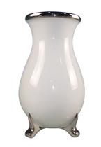 Vaso de Cerâmica Floreiro Branco para Plantas Decoração 22cm