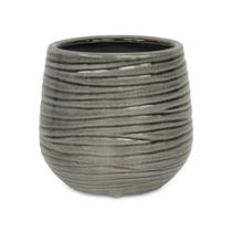 Vaso de cerâmica grande e curvo Planter Cheung's Fairloam cinza