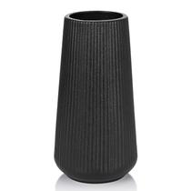 Vaso de cerâmica GUKJOB preto fosco para capim-dos-pampas de 20 cm Vaso de cerâmica GUKJOB preto fosco para capim-dos-pampas de 20 cm