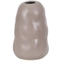 Vaso de cerâmica irregular cinza Grillo 11x11x17