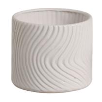 Vaso de Cerâmica Linha Mar (15) Branco BURGUINA Vaso de Cerâmica Linha Mar (15) Branco BURGUINA