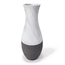 Vaso de Cerâmica Marmorizado Topo Decorativo 36x15cm