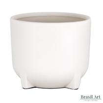 Vaso de Cerâmica Off White M - Novo Tempo