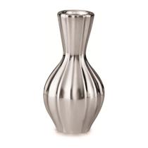 Vaso De Cerâmica Prata 12Cm Gael Mart