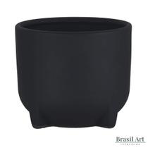 Vaso de Cerâmica Preto M