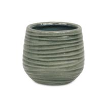 Vaso de cerâmica verde médio Fairloam da Planter Cheung