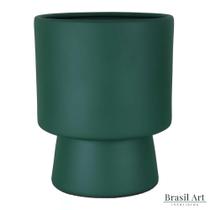 Vaso de Cerâmica Verde Musgo