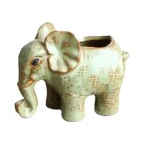 Vaso De Cerâmica Vintage Em Forma De Elefante Para Plantas Suculentas Decoração De Jardim Em Casa