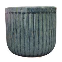 Vaso de Cerâmica Violeta (15) Verde Acinzentado BURGUINA