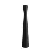 Vaso de chão AETVRNI em cerâmica preta de 51 cm de altura para capim-dos-pampas Vaso de chão AETVRNI em cerâmica preta de 51 cm de altura para capim-dos-pampas