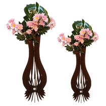 Vaso de Chão Decorativo Grande ANA MARIA MDF Vaso de Chão Decorativo Grande ANA MARIA MDF